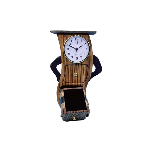 Fun Standing Clock with Storage Compartments - Picture 10 of 12